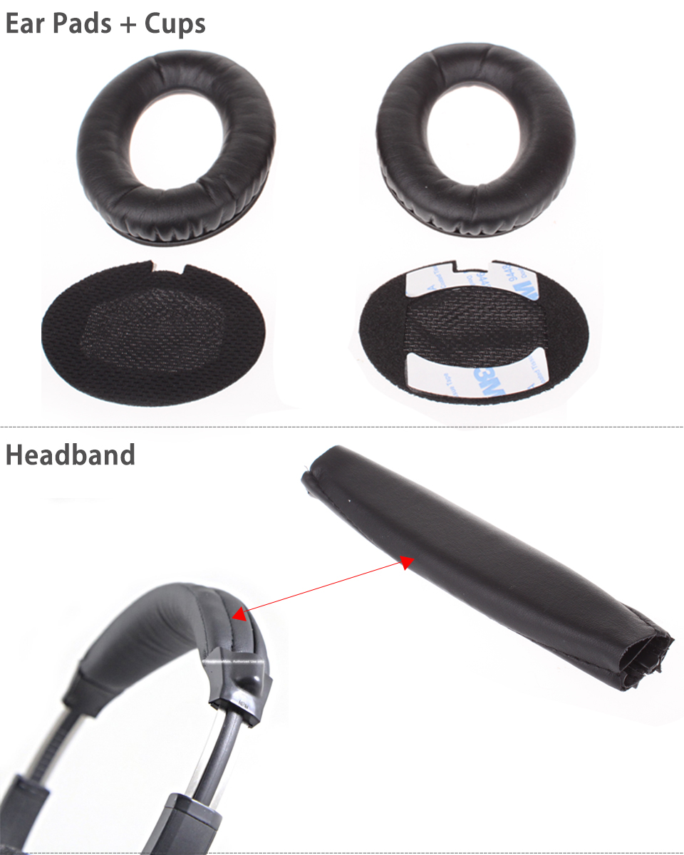 Replacement Ear Pads Headband Cushion for Bose QC15 QC2