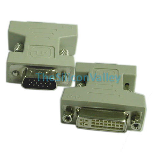 DVI 24+5 Pin Female to VGA Male Video Converter Adapter