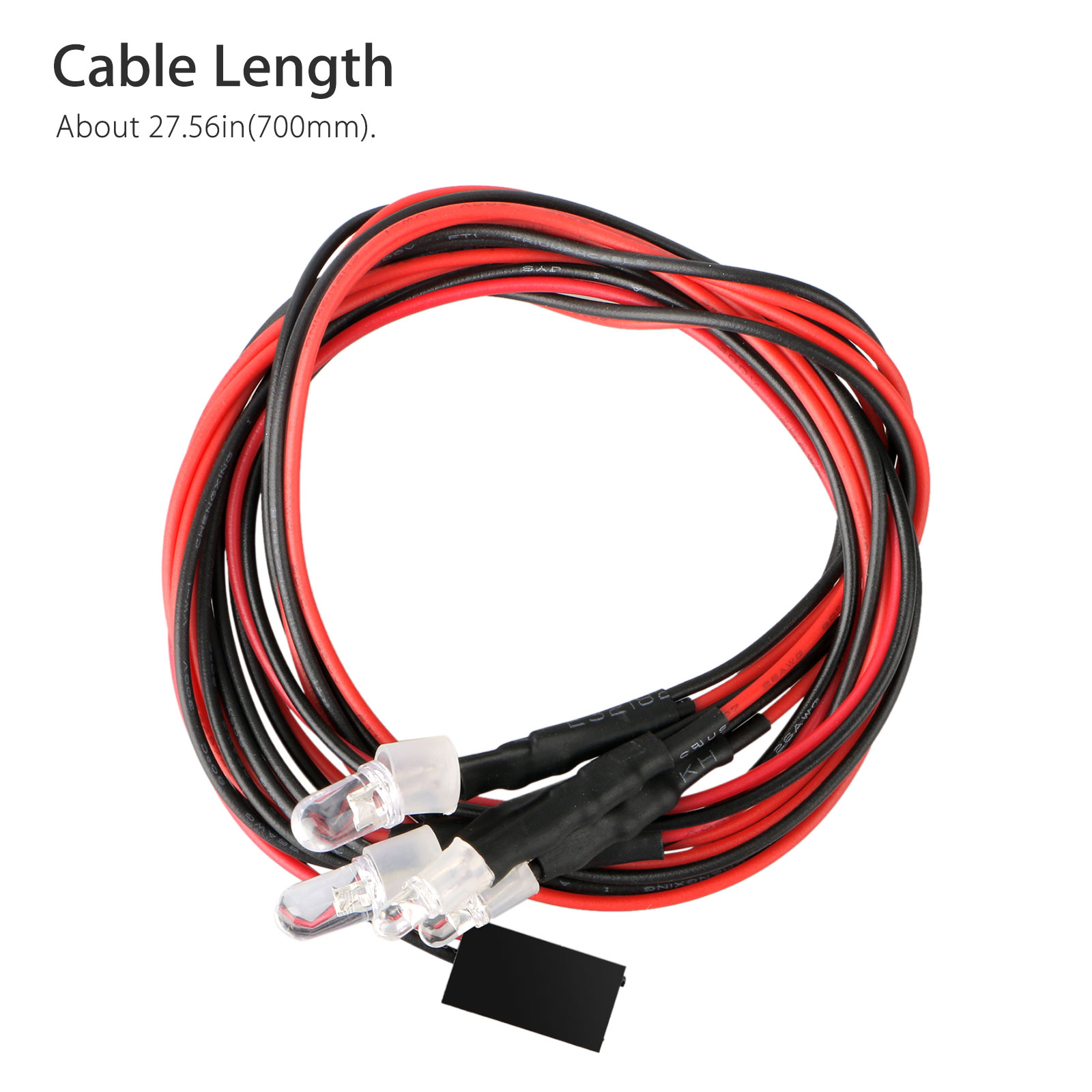 6 Kit Luci Led 2 Bianca 2 Rosso 2 Per 1/10 1/8 Scx10 D90 Rc Car - Foto 6