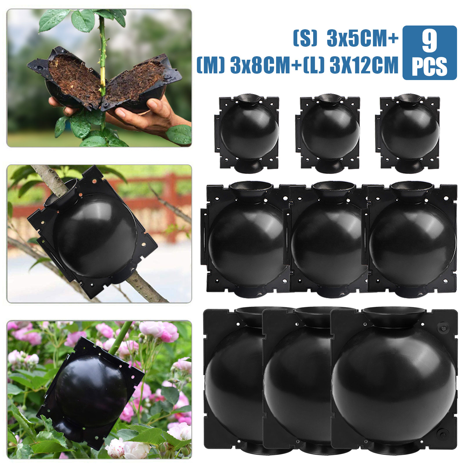 10/20X Plant Rooting Device High Pressure Propagation Ball Graft Box ...