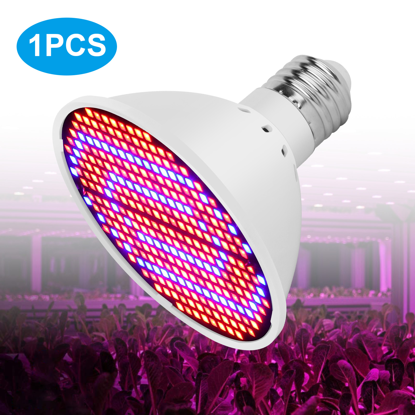 LED Grow Light with Cover Red & Blue Spectrum Plant Grow Lamp for Indoor Plants