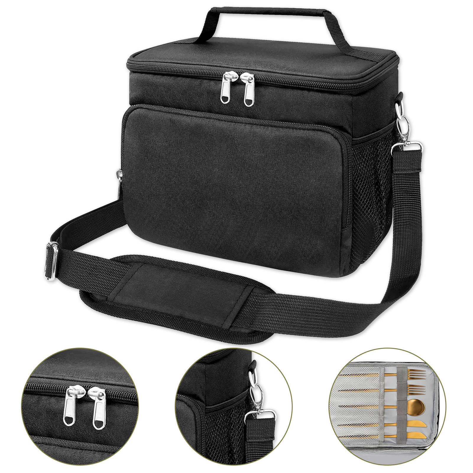 Insulated Lunch Bag Adult Dinner Box for Work School Men Women Kids Leakproof US