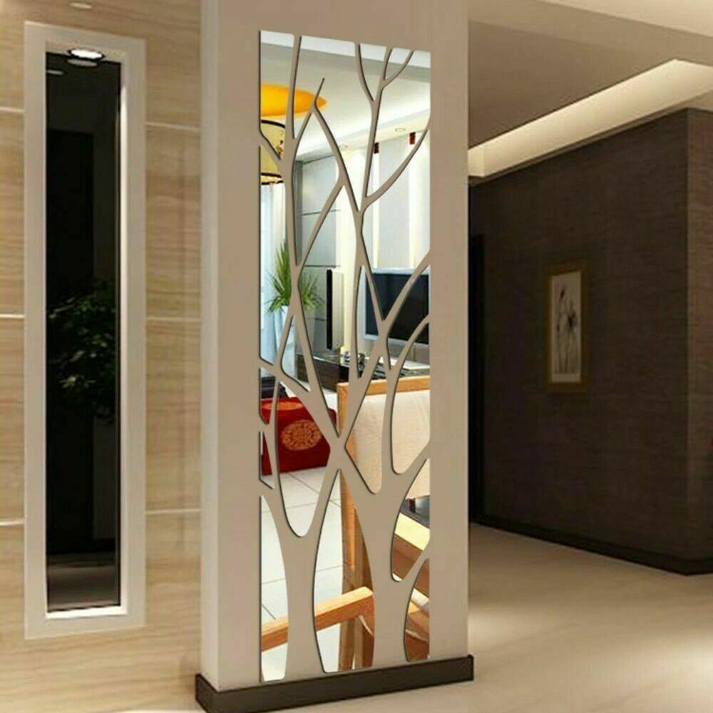 thumbnail 10 - 3D Mirror Art Removable Wall Sticker Acrylic Mural Decal Home Room Decor Set US