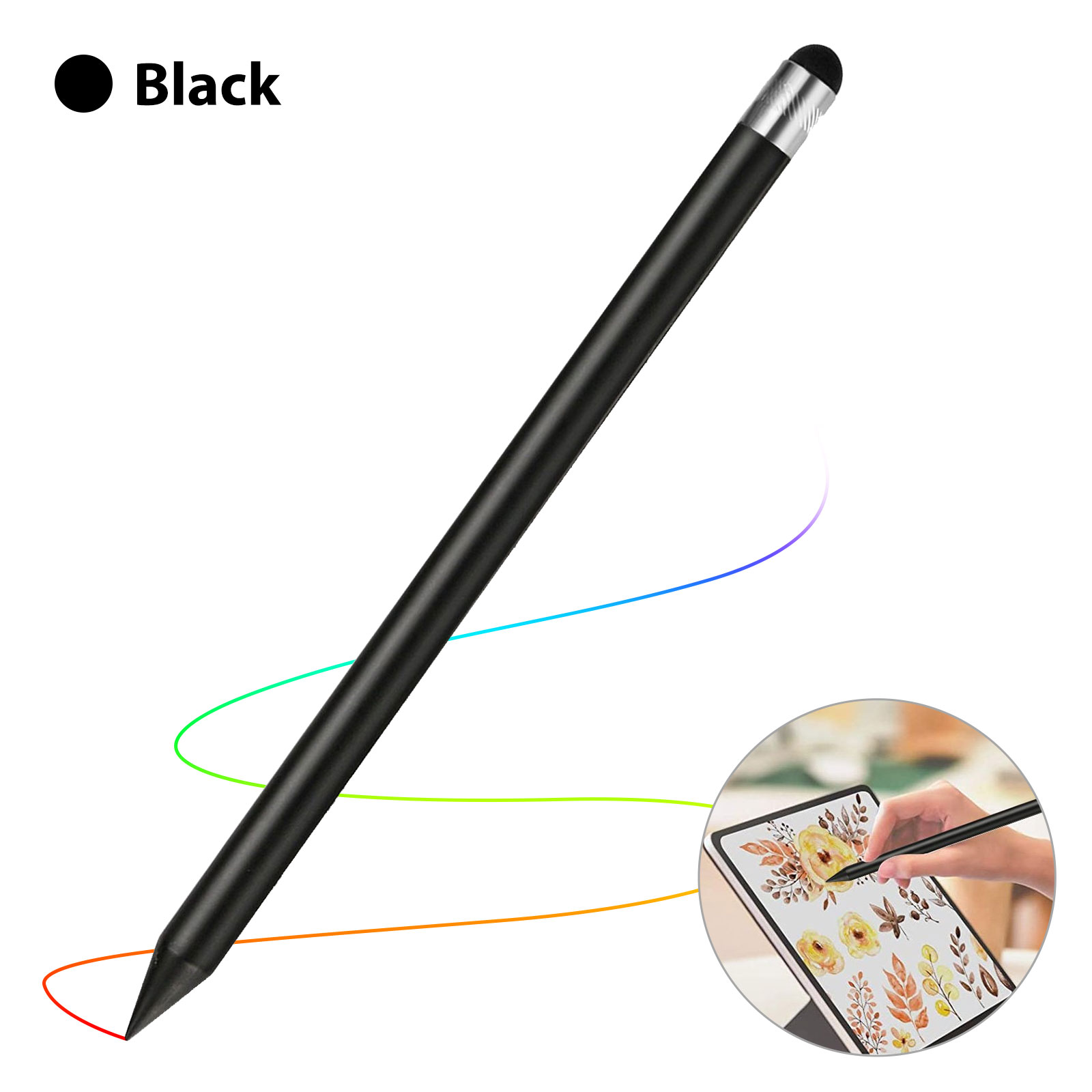 2PCS rhinestone capacitive touch microfiber stylus pen touch for pad phon YL 