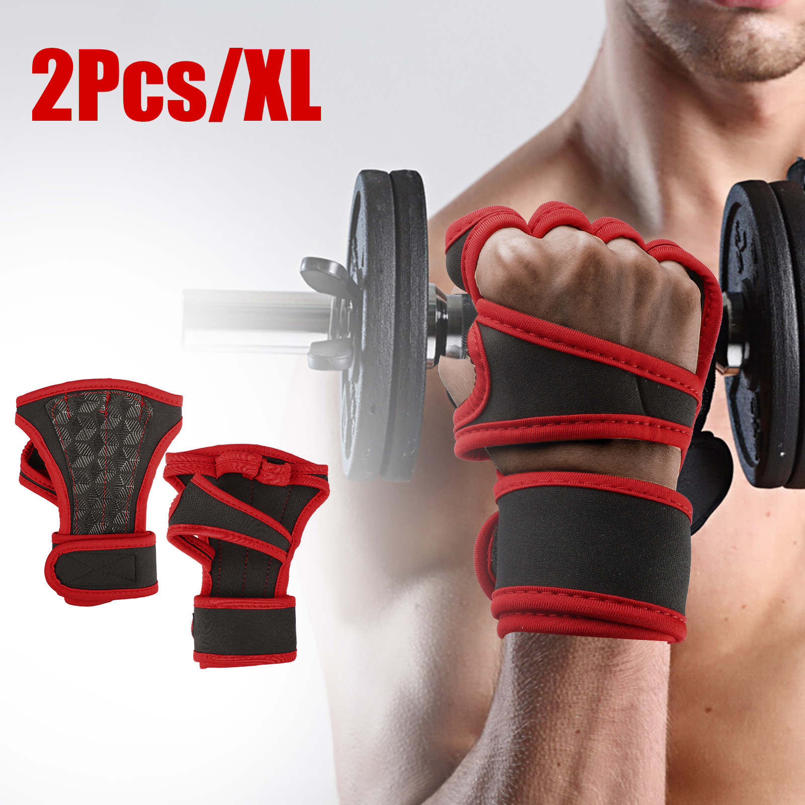 Details about   Fitness Gloves Weight Lifting Workout Training Wrist Wrap Strap Mens Womens Gym 