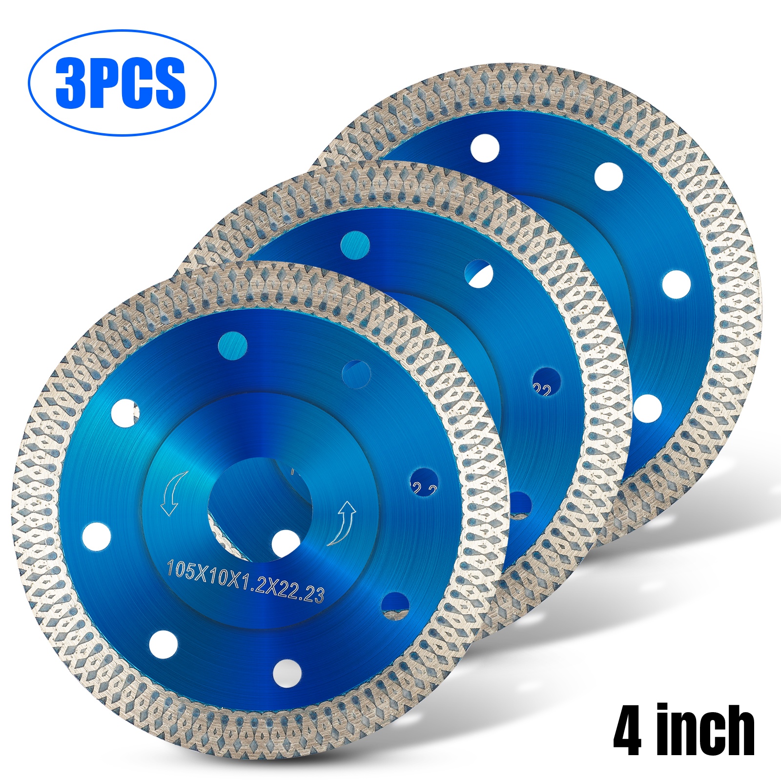 Porcelain Tile Turbo Thin Diamond Dry Cutting Blade/Disc Grinder Wheel Useful