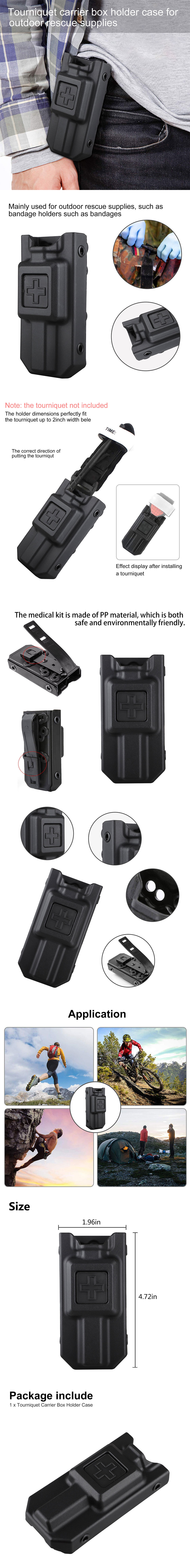 Tactical Tourniquet and Black Case Holder Holster