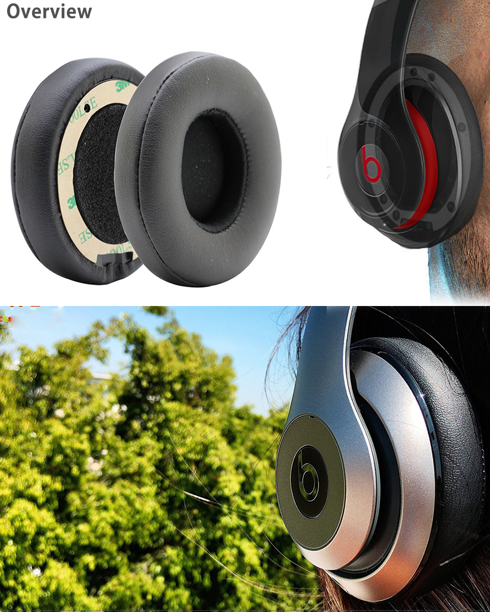 Replacement Ear Pads Cushion For Beats by Dr Dre Solo2 Solo 2.0 Wired