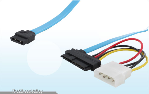 7 Pin SATA Serial ATA to 29 Pin SAS Connector with 4 Pin Power Cable Adapter New