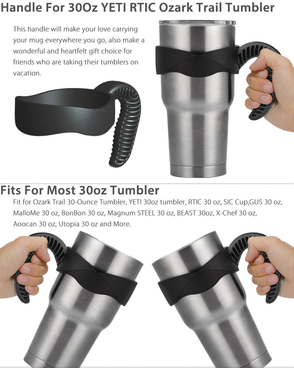 1 2 Handle for 30 Oz YETI RTIC Ozark Trail Rambler Sic Tumbler Travel